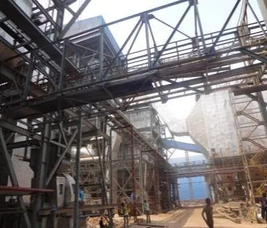 Industrial structural steel pipe rack